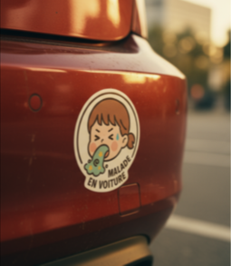 ENFANT MALADE EN VOITURE